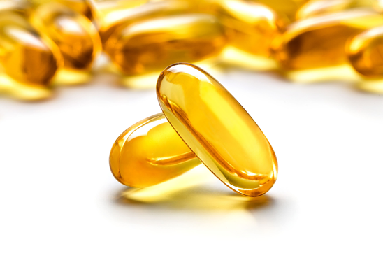 Fish oil capsules