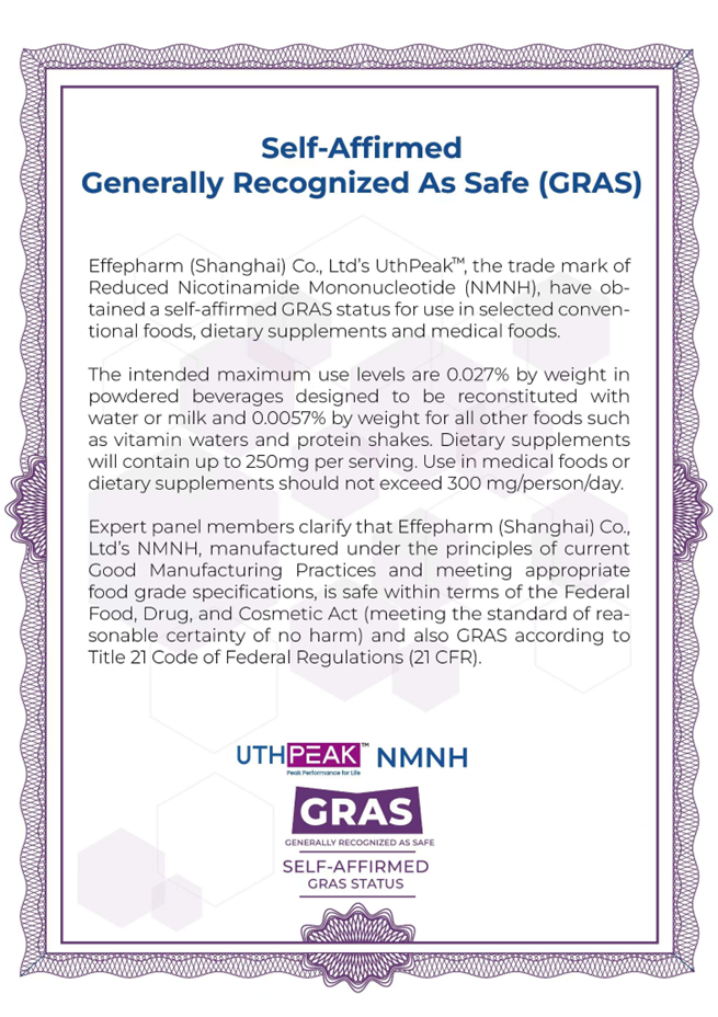 The self-affirmed GRAS statement from Effepharm