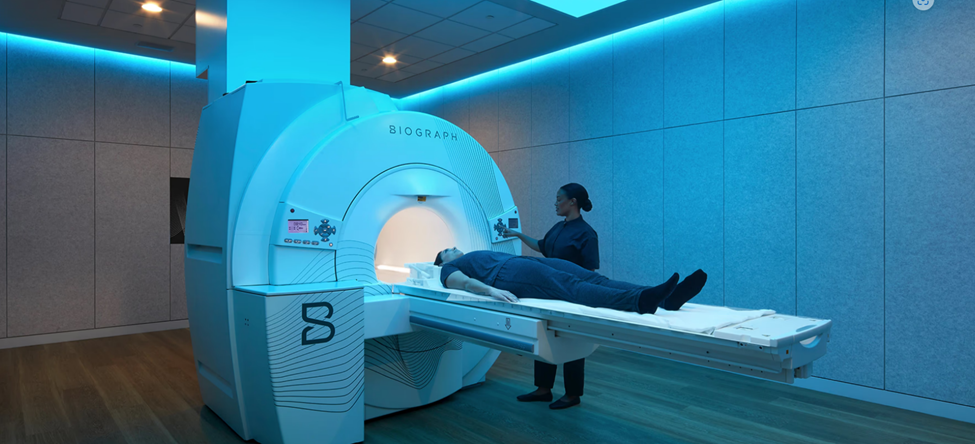 Whole-body imaging being performed at a Biograph location