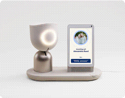 The ElliQ companion robot