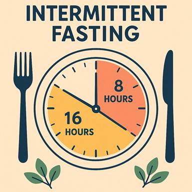 Intermittent fasting can entail eating only during an eight-hour window daily