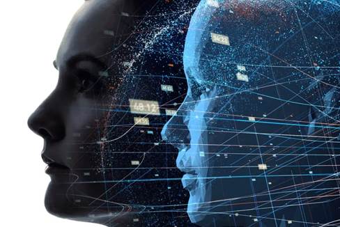 The image depicts the idea of having a digital twin (a simulation of an individual built from their genetics, metabolism, immune system, microbiome, and clinical history.